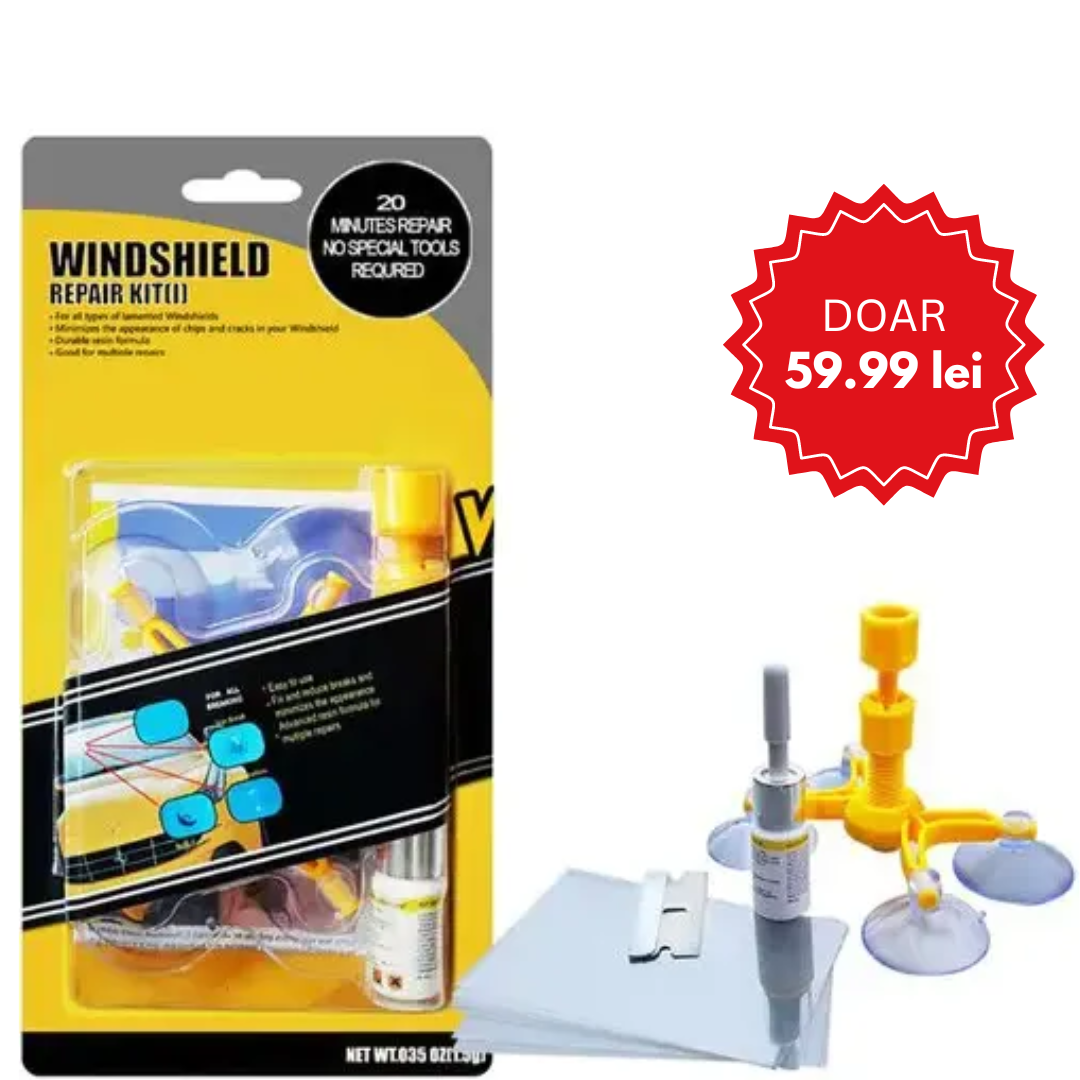 Kit Reparatie Parbriz si Geam Auto Adeziv UV