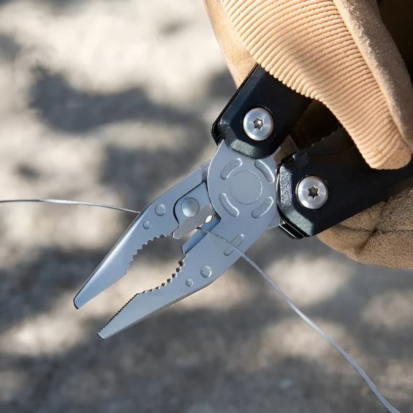 Unealtă Multifuncțională 13‑în‑1 cu Ciocan, Cuțit și Clește | Soluția Completă pentru Reparații, Camping și Supraviețuire