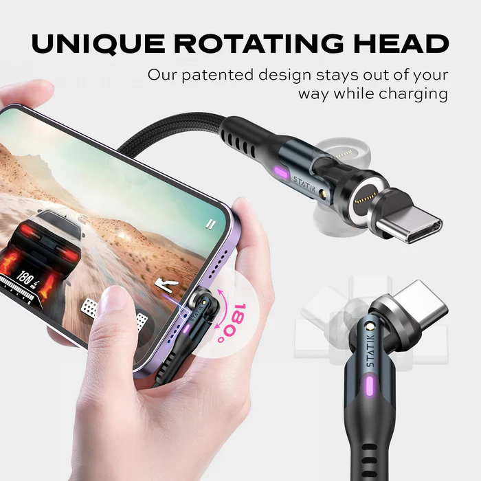 Cablu cu ROTIRE 360 si Incarcare RAPIDA