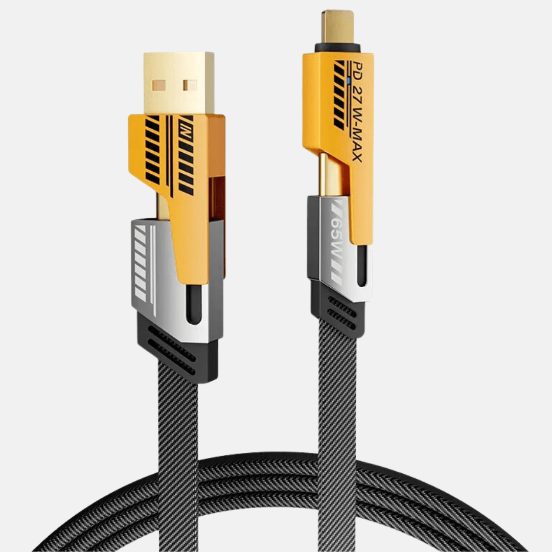 Cablu de Incarcare 65W USB-C 4 in 1 cu Conectori Interschimbabili