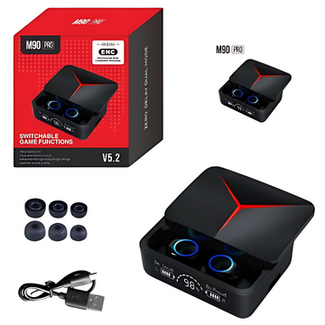 Casti Bluetooth M90 PRO cu Noise Cancelling Inteligent