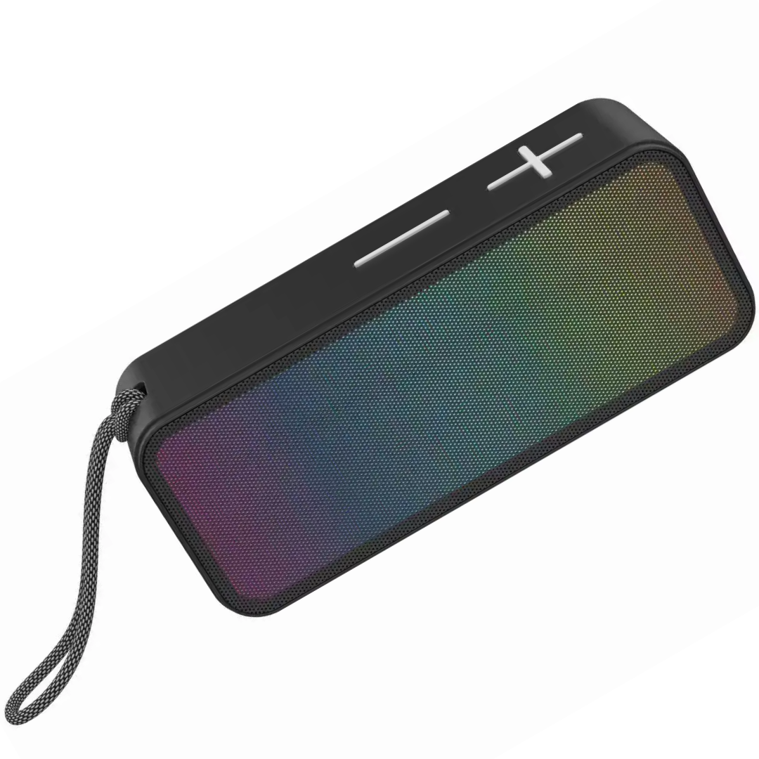 Boxa Portabila RGB (KS51), Bluetooth 5.0, Sunet Clar, Bass Puternic, Negru