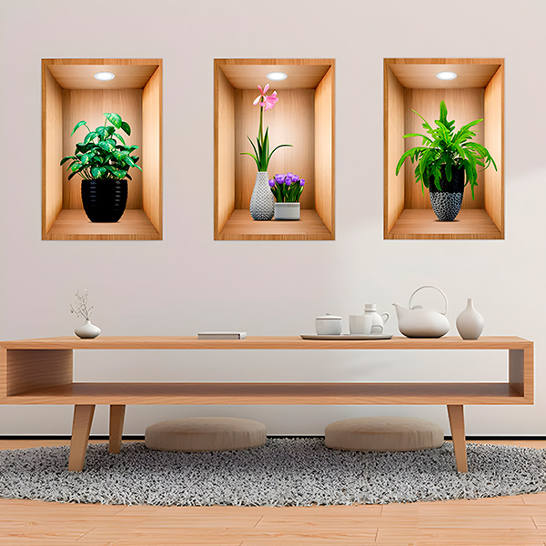 Tapet 3D pentru Pereți Tapety – Set 3 piese (30×45 cm), autocolante PVC moderne, rezistente la rupere & decolorare