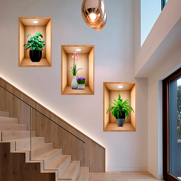 Tapet 3D pentru Pereți Tapety – Set 3 piese (30×45 cm), autocolante PVC moderne, rezistente la rupere & decolorare