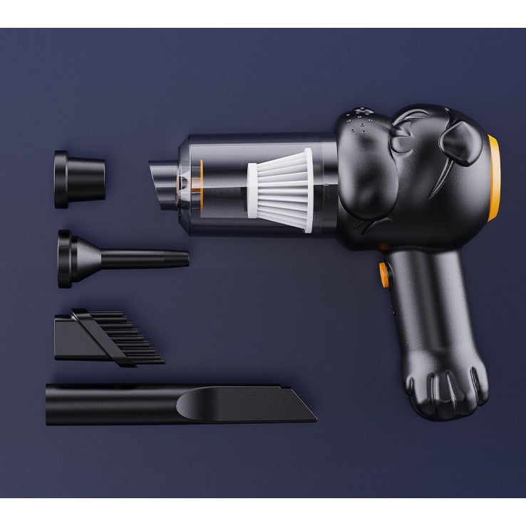 Aspirator auto portabil 4 în 1 fără fir – 120W, umed-uscat, funcție de suflare și umflare