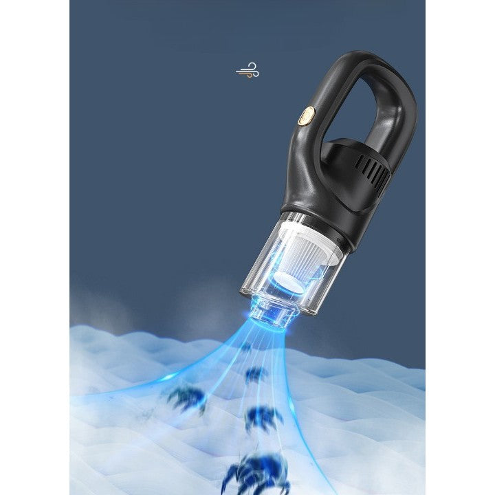 Aspirator portabil fără fir cu încărcare USB – curățenie rapidă pentru casă și mașină, autonomie 45 min