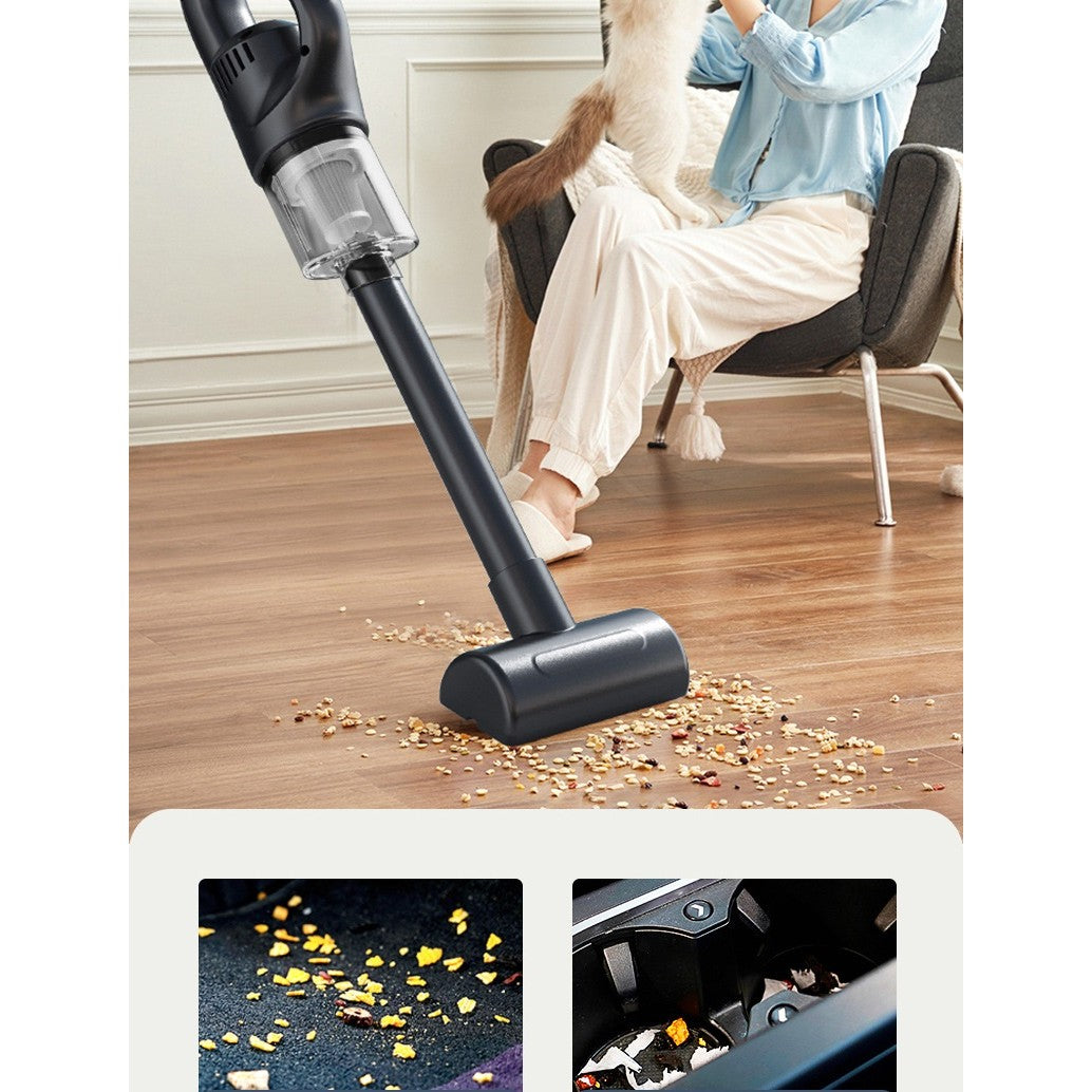 Aspirator portabil fără fir cu încărcare USB – curățenie rapidă pentru casă și mașină, autonomie 45 min