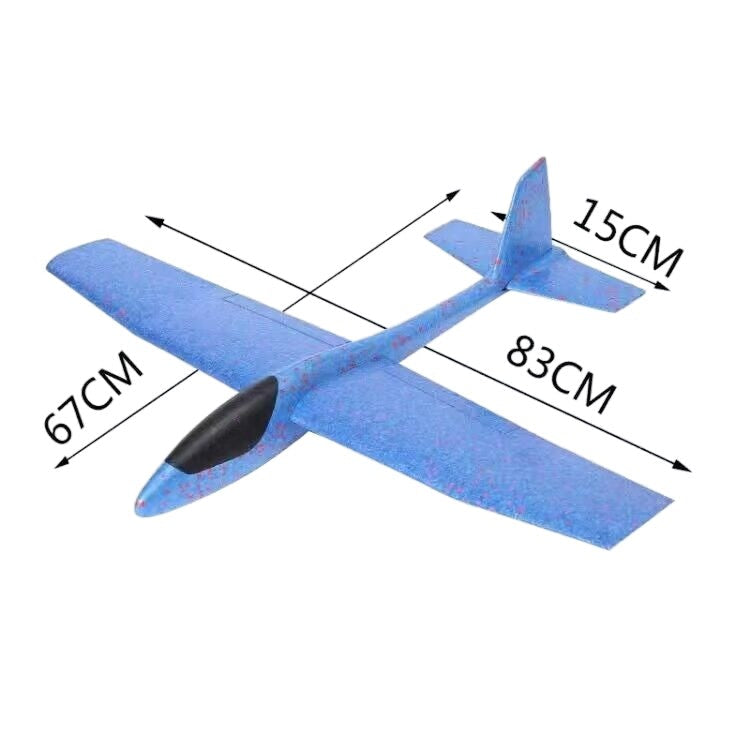 Avion planor din polistiren 85 cm – zbor spectaculos în aer liber