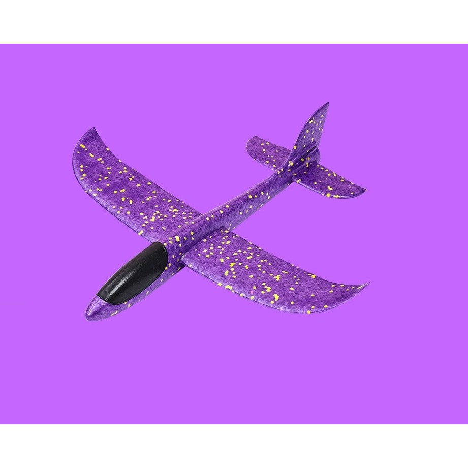 Avion Planor Simplu 48 cm Violet din Poliester – Jucărie Zburătoare Ușoară și Durabilă