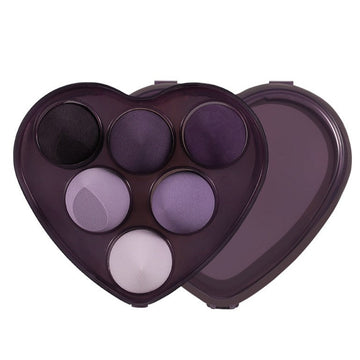 Set 6 bureți de machiaj mov – aplicare perfectă pentru un look impecabil