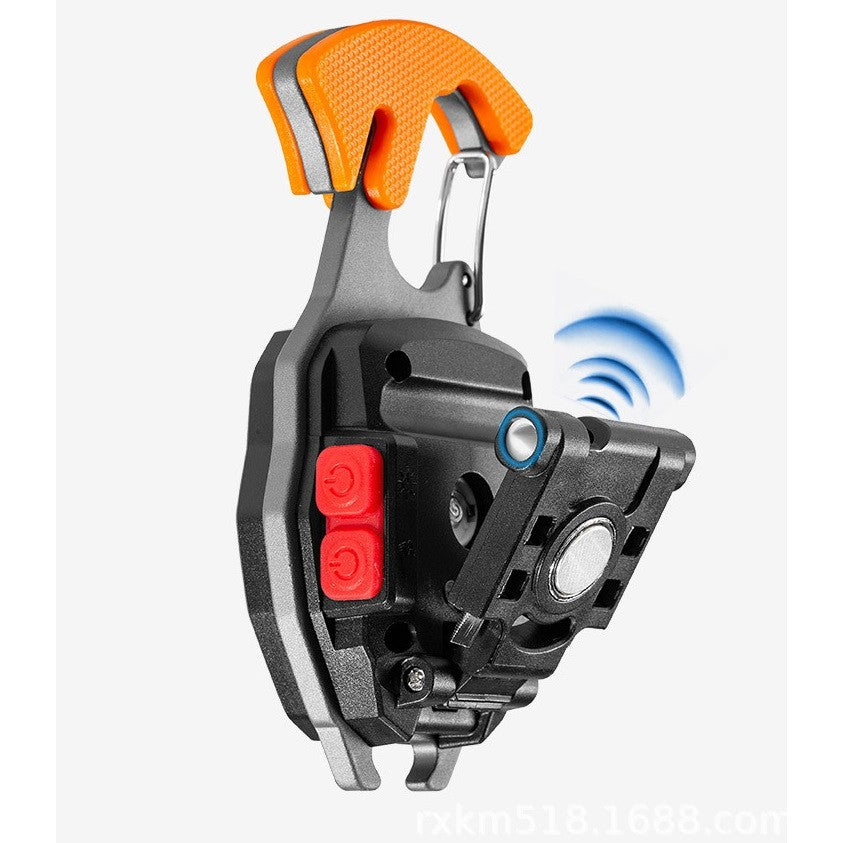 Breloc multifuncțional kit supraviețuire cu lanternă, brichetă și fluier USB