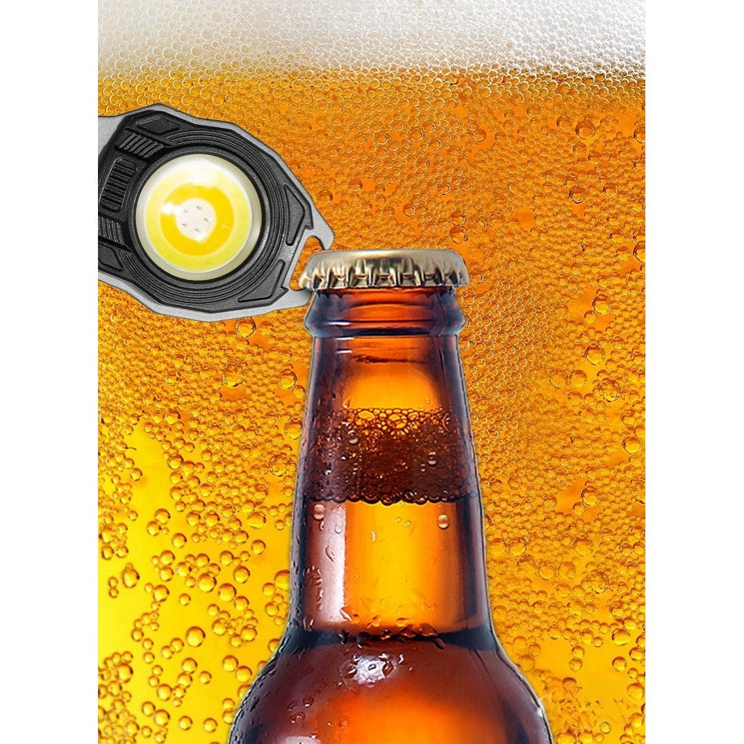 Breloc multifuncțional kit supraviețuire cu lanternă, brichetă și fluier USB