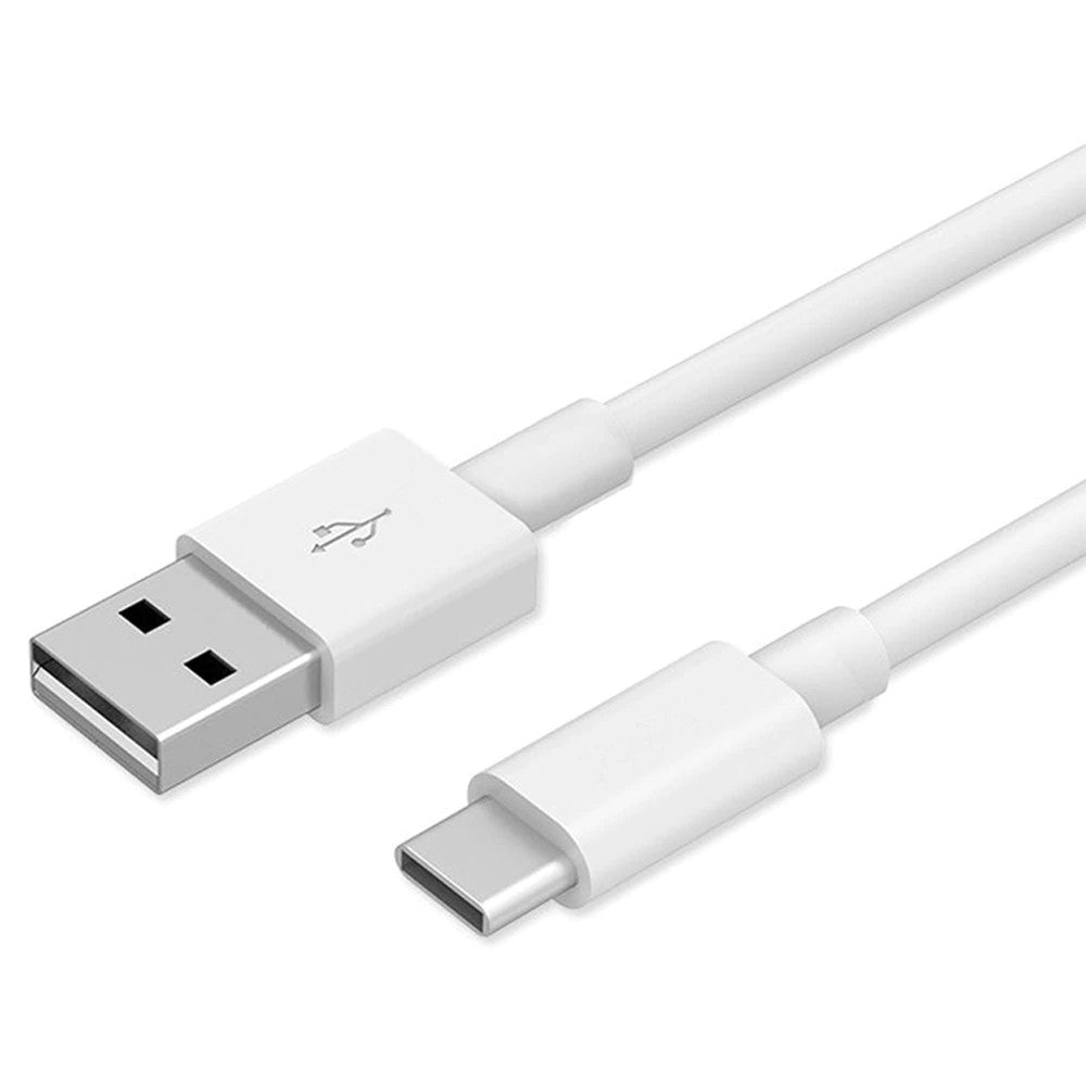 Cablu USB Type-C 2m alb pentru date și încărcare rapidă