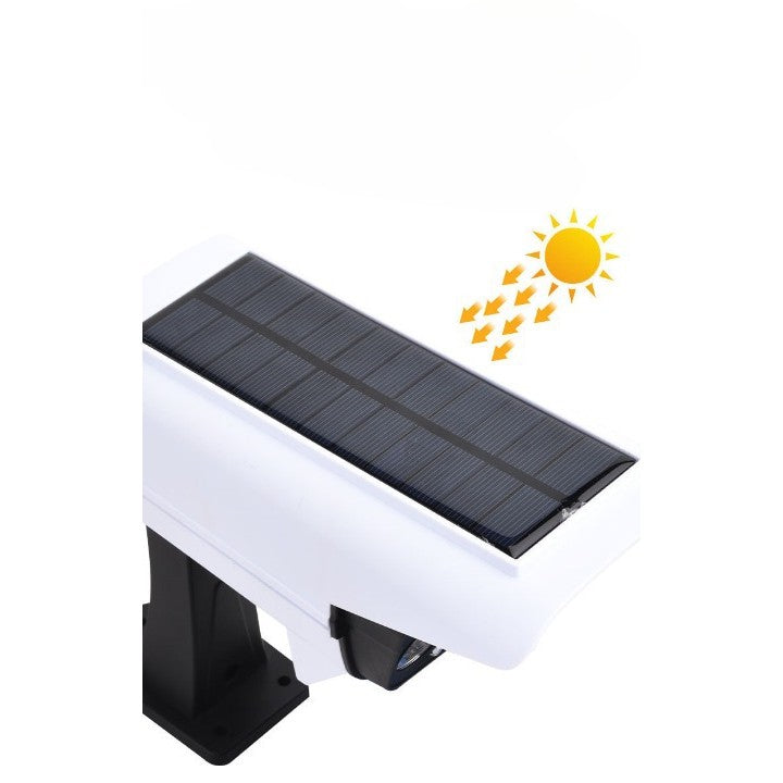 Cameră falsă solară 77 LED cu senzor de mișcare – efect de descurajare IP65
