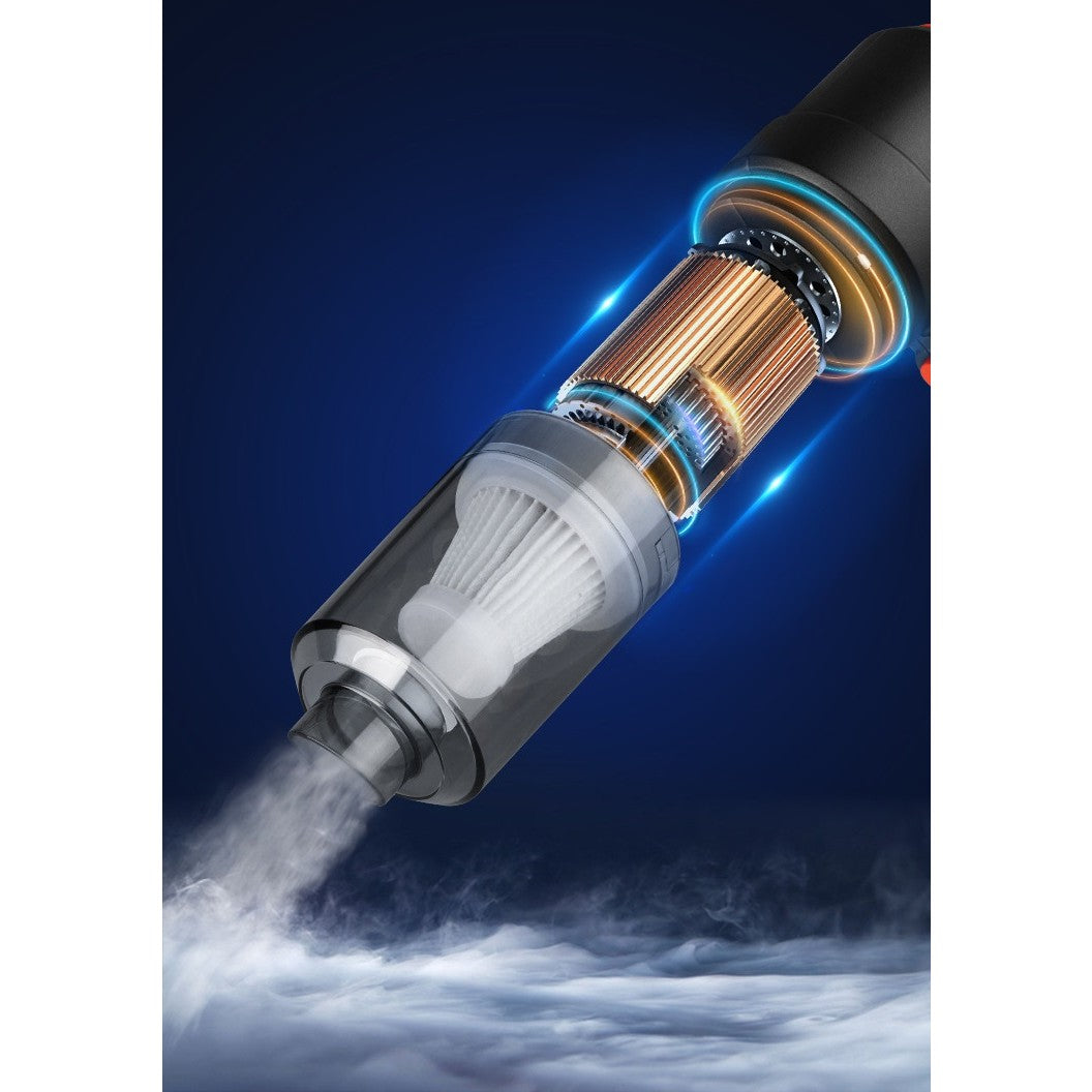 Aspirator portabil fără fir 2 în 1 – soluția ideală pentru curățenie rapidă și eficientă în casă și mașină