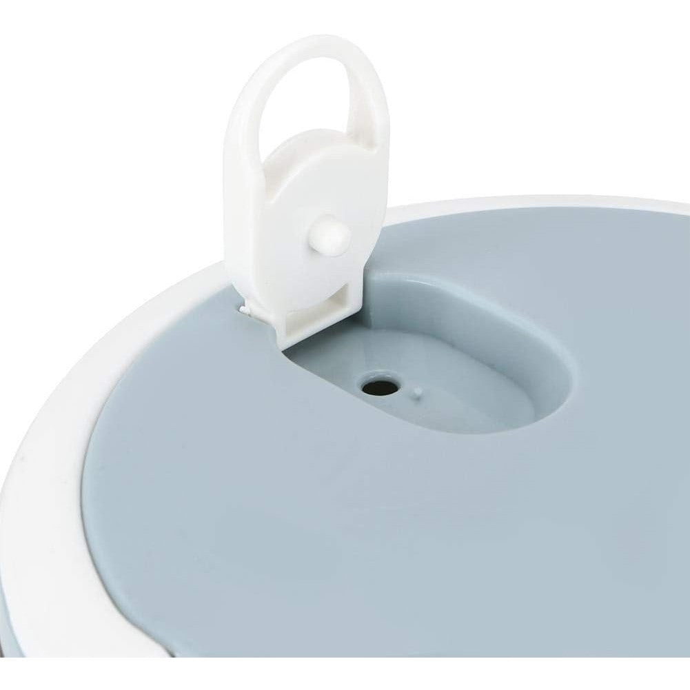 Lunch box inox 700 ml cu închidere etanșă și supapă aer – albastru compact