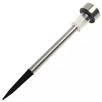 Lampă solară LED de grădină din inox – 29 cm, exterior, cu dispersor luminos