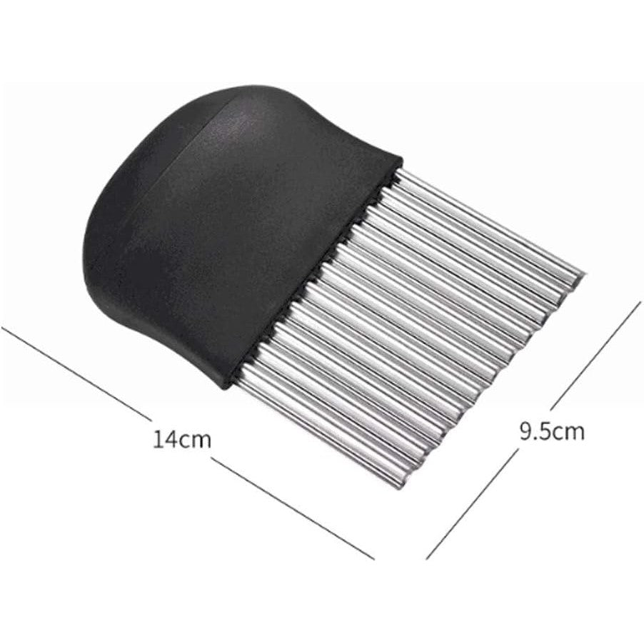 Cuțit pentru cartofi ondulați – tăiere ușoară și precisă legume în formă ondulată