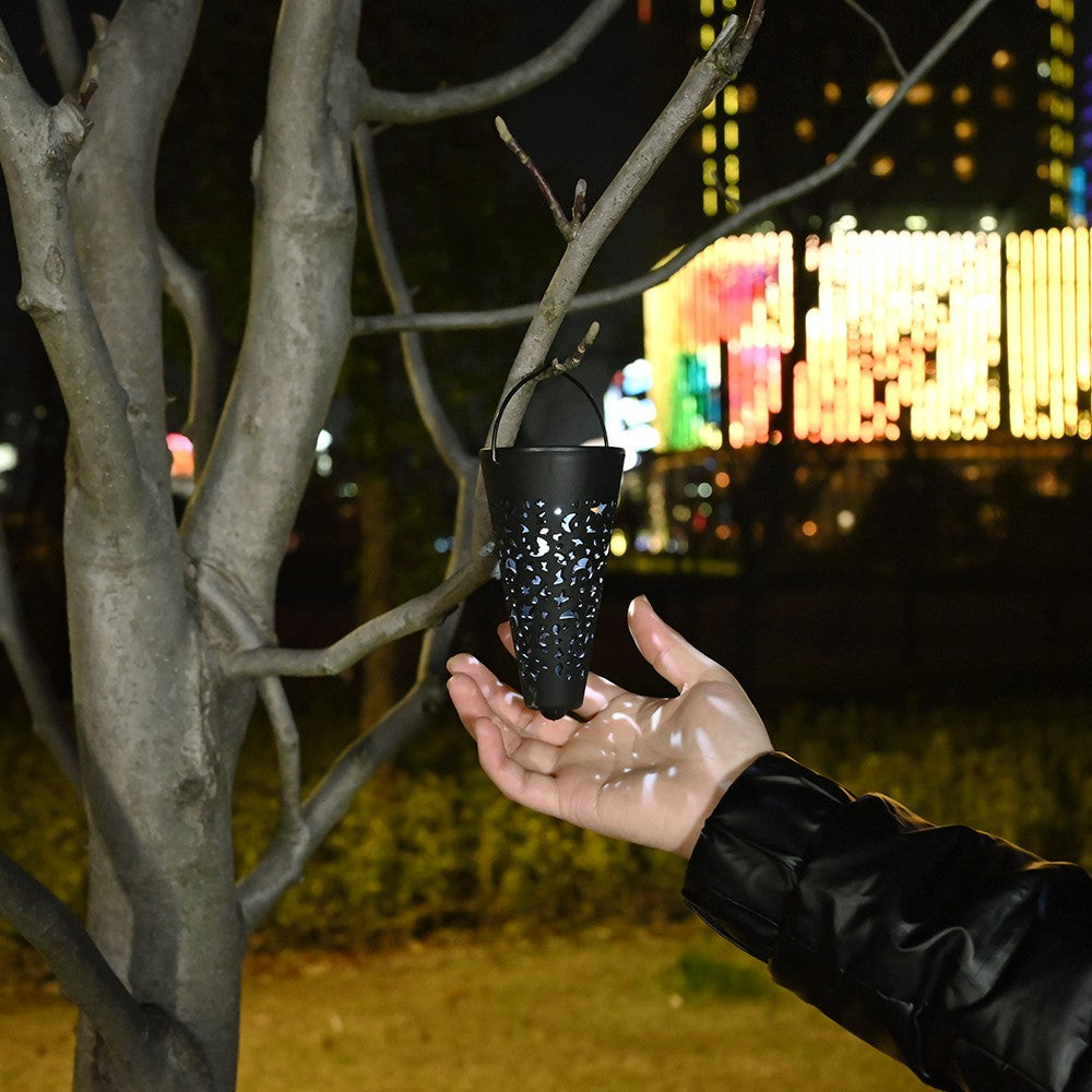 Decorațiune solară tip torță alb rece pentru grădină – iluminat ambiental exterior