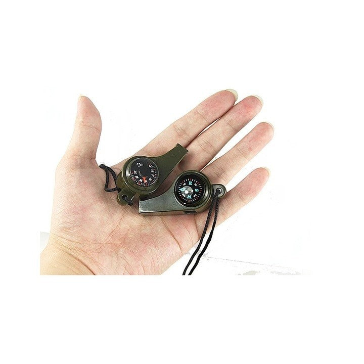 Fluier 3 în 1 cu Busolă și Termometru – Accesoriu Esențial pentru Drumeții și Aventuri Outdoor