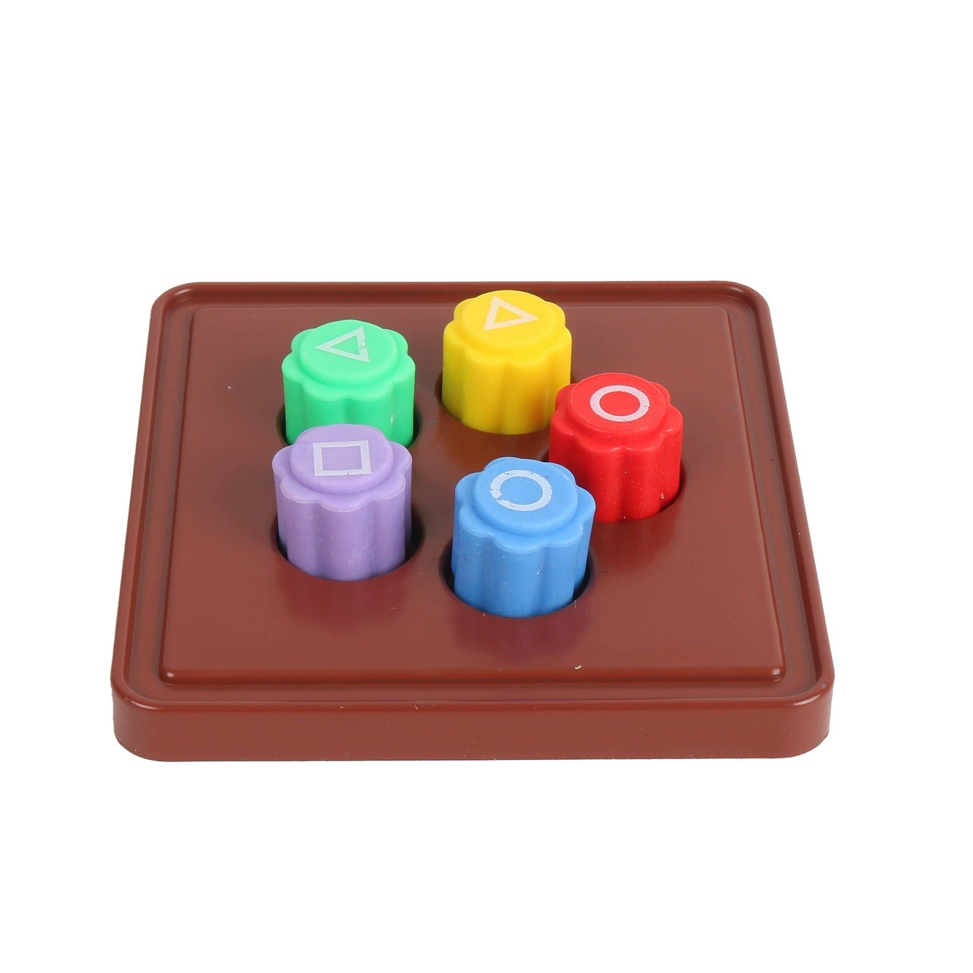 Gonggi joc coreean tradițional cu tablă pătrată – set dexteritate 5 piese 7,2 cm