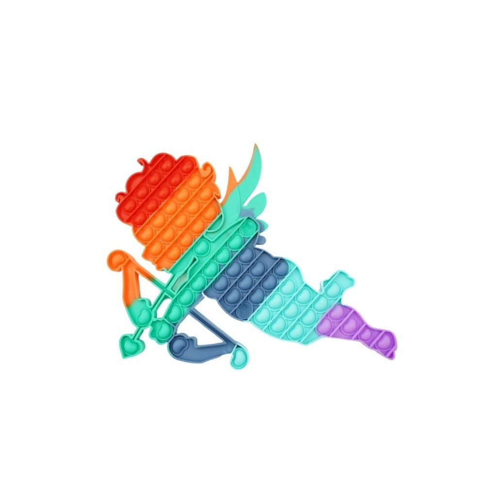 Jucărie antistres Pop It înghețată enor­mă 40×45 cm – curcubeu & Cupidon