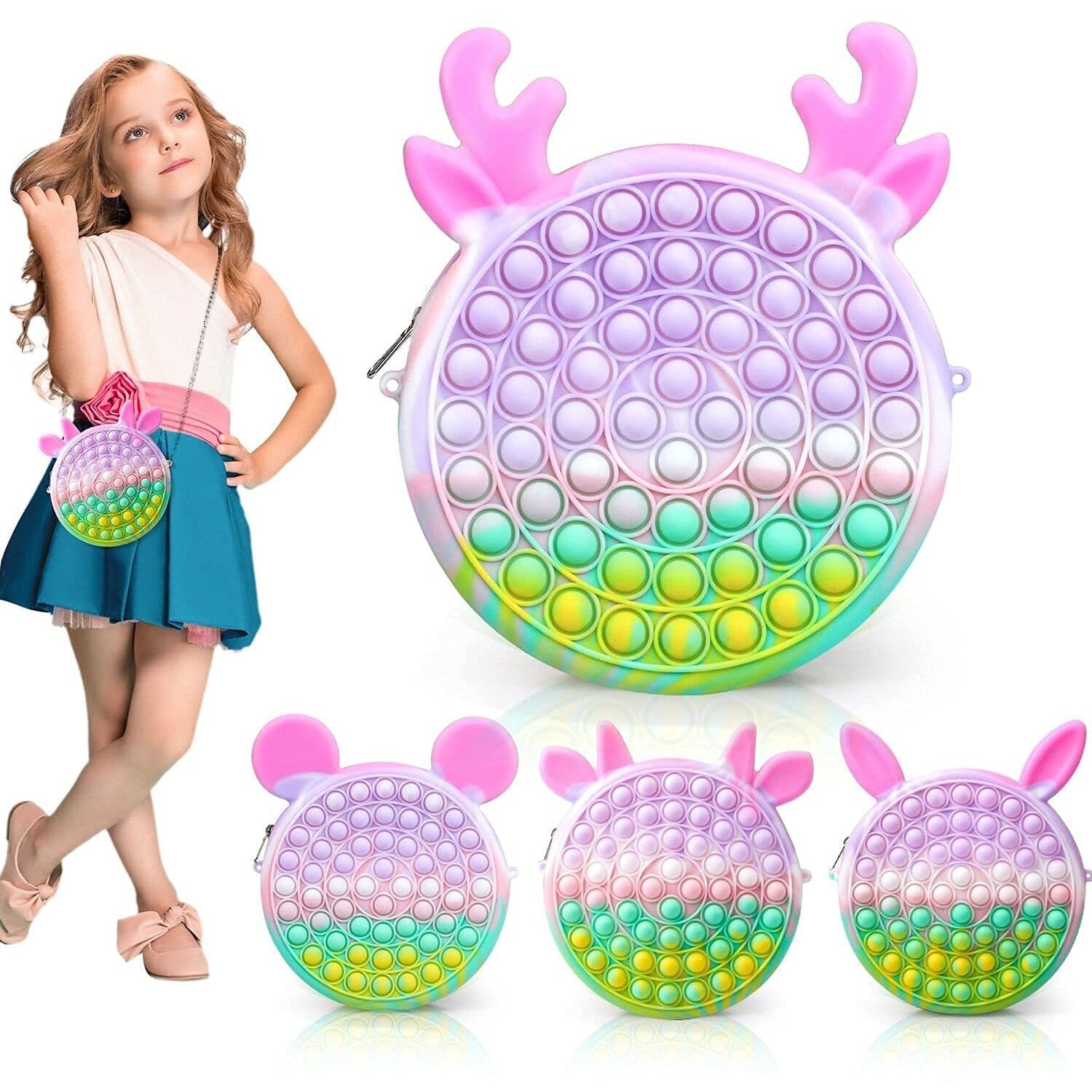 Jucărie antistres Pop It din silicon – accesoriu colorat pentru relaxare și distracție