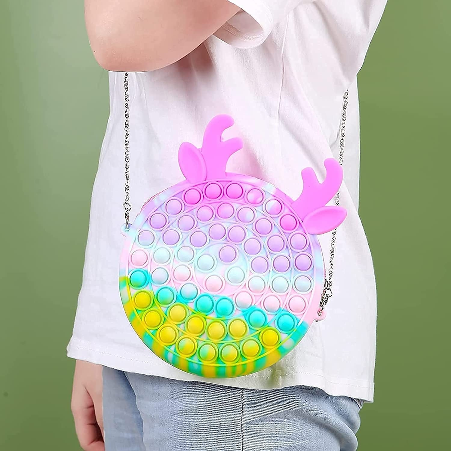 Jucărie antistres Pop It din silicon – accesoriu colorat pentru relaxare și distracție