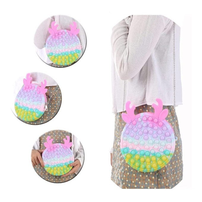 Jucărie antistres Pop It din silicon – accesoriu colorat pentru relaxare și distracție