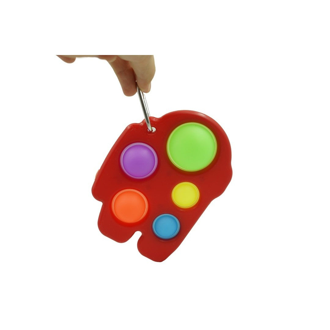 Jucărie antistres Simple Dimple roșu – relaxare și distracție tactilă pentru toate vârstele