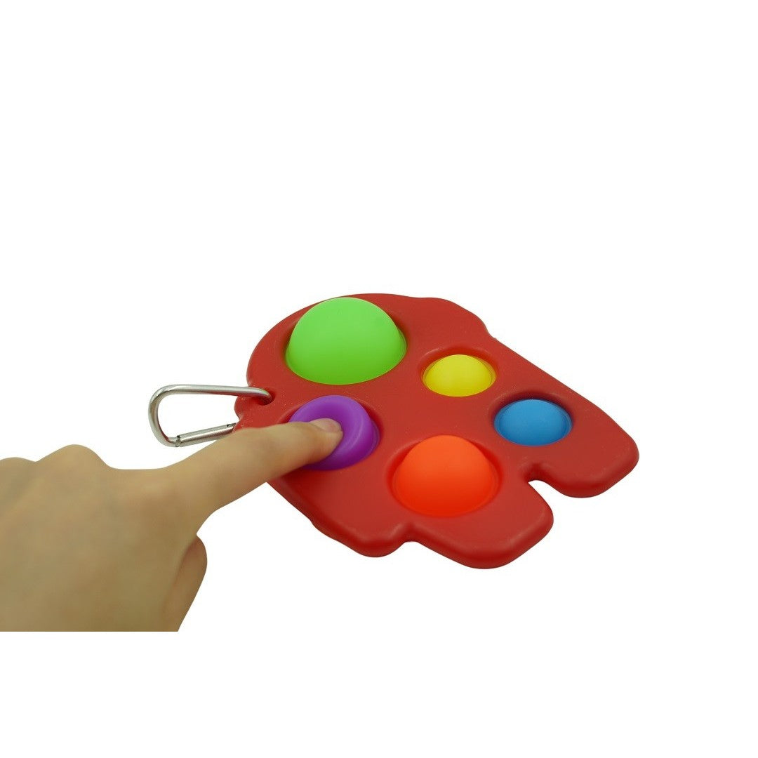 Jucărie antistres Simple Dimple roșu – relaxare și distracție tactilă pentru toate vârstele