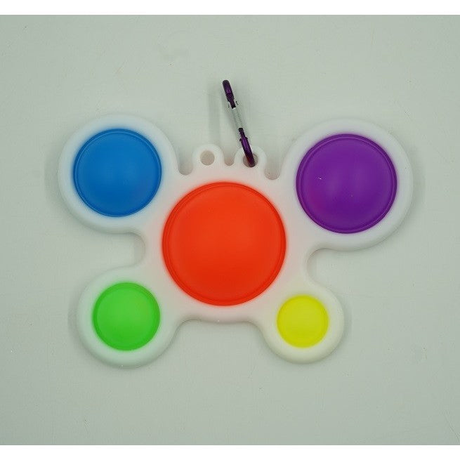 Jucărie antistres Simple Dimple crab multicolor – fidget toy distractiv pentru relaxare