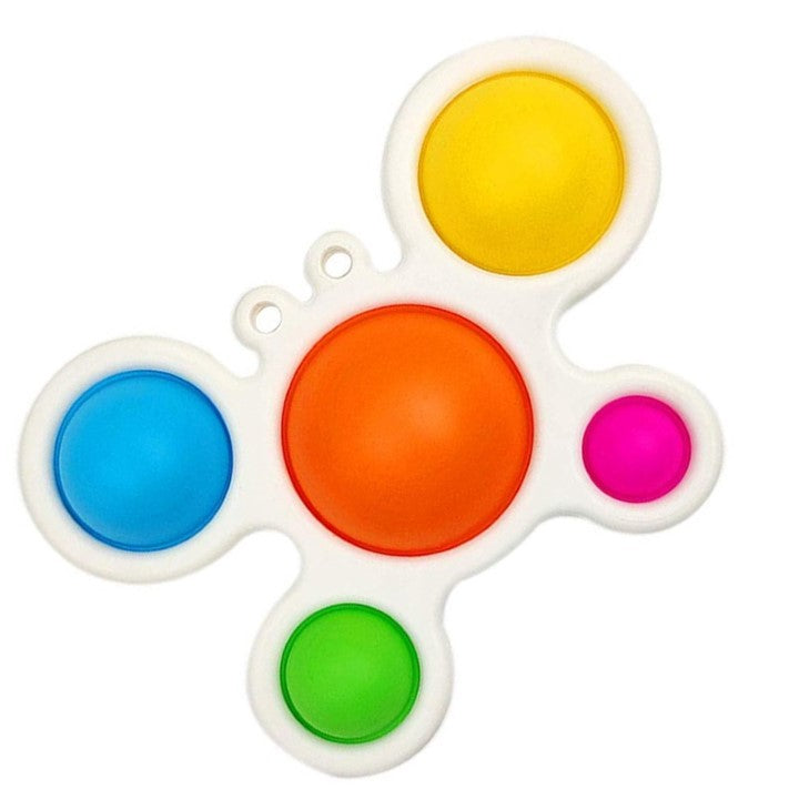 Jucărie antistres Simple Dimple crab multicolor – fidget toy distractiv pentru relaxare