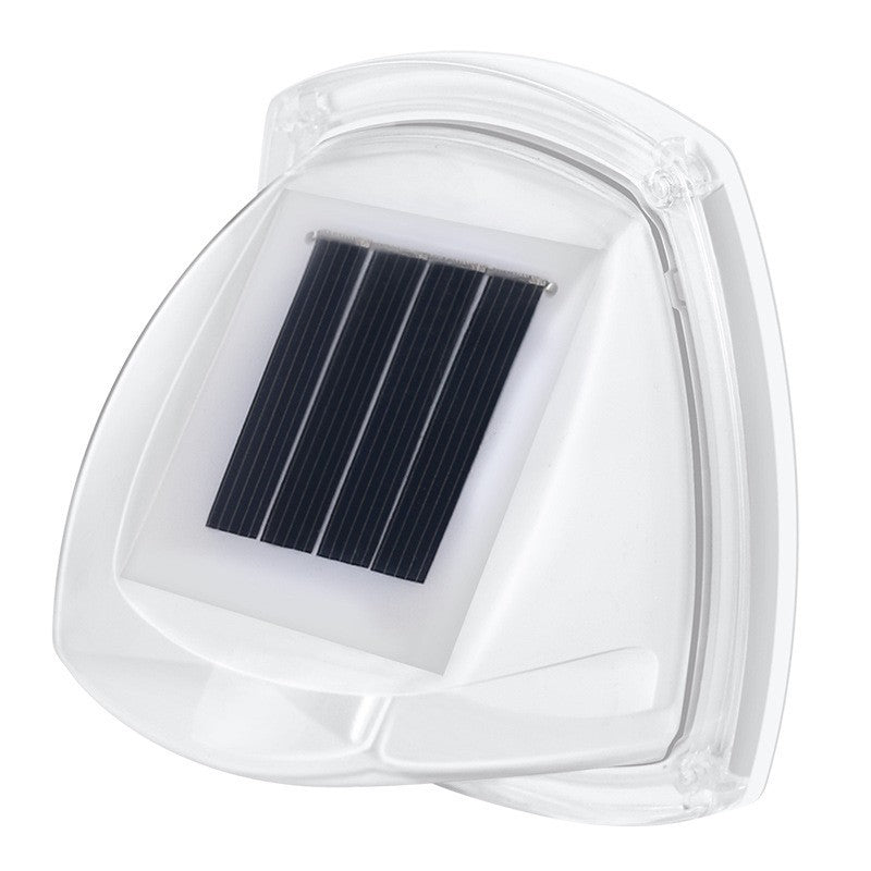 Lampa solară LED de perete, 8 LED-uri alb cald, impermeabilă, cu senzor