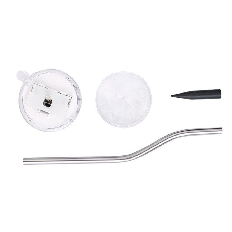 Lampă solară LED pentru grădină, tip diamant, multicoloră, 30 cm, 600mAh