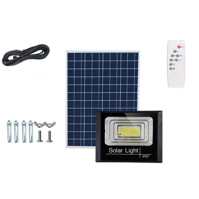 Lampă Solară Stradală 220 LED 100W cu Panou Solar și Braț de Montare – Iluminare Eficientă Exterior