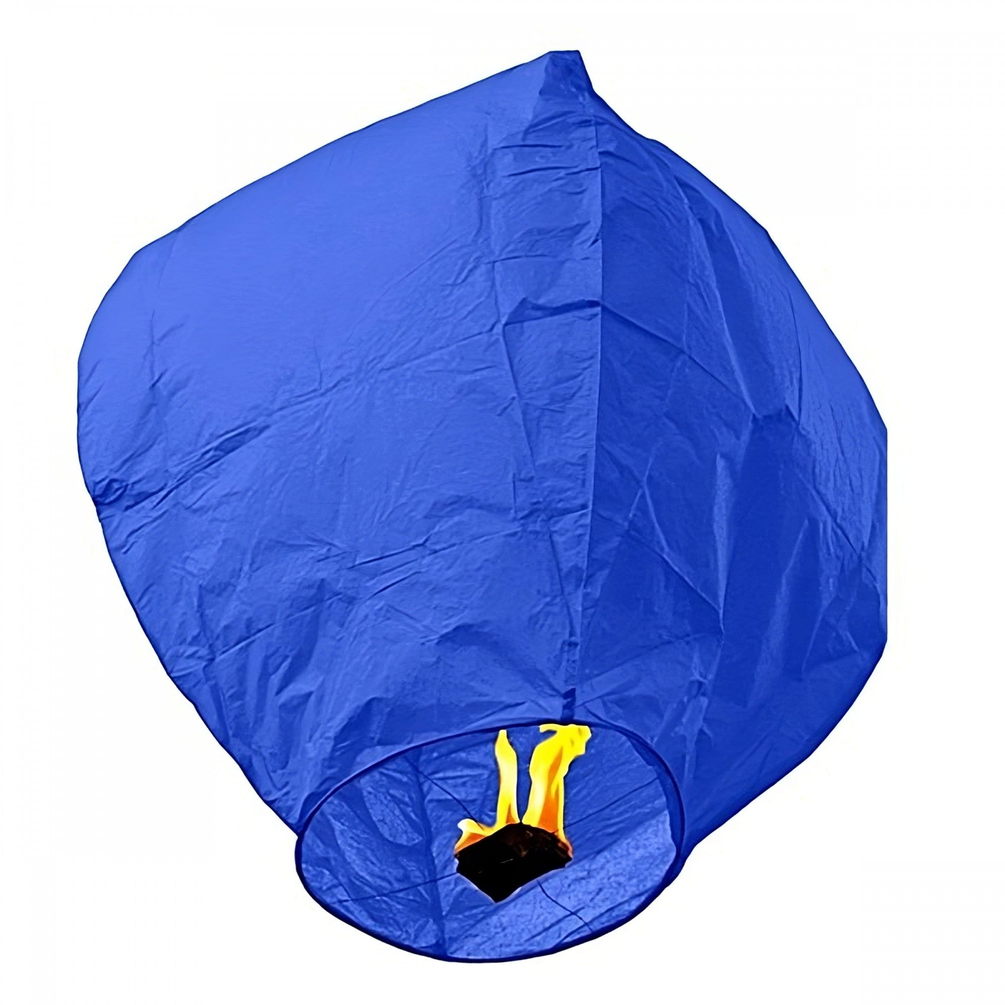 Lampion zburător biodegradabil din hârtie albastru – decor festiv ecologic