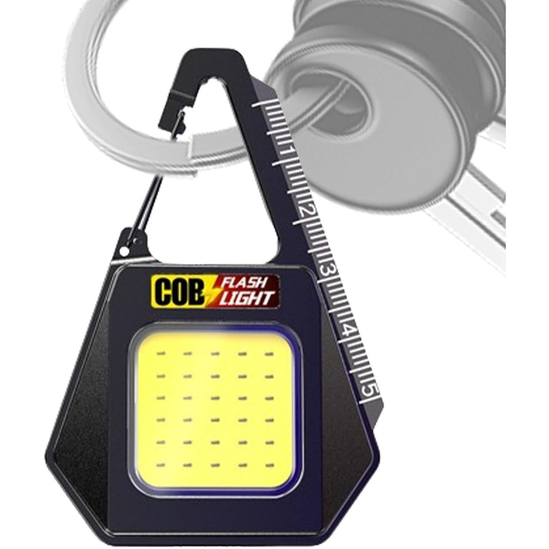 Lanternă tip breloc impermeabilă, cu încărcare USB-C și lumină COB – compactă și puternică