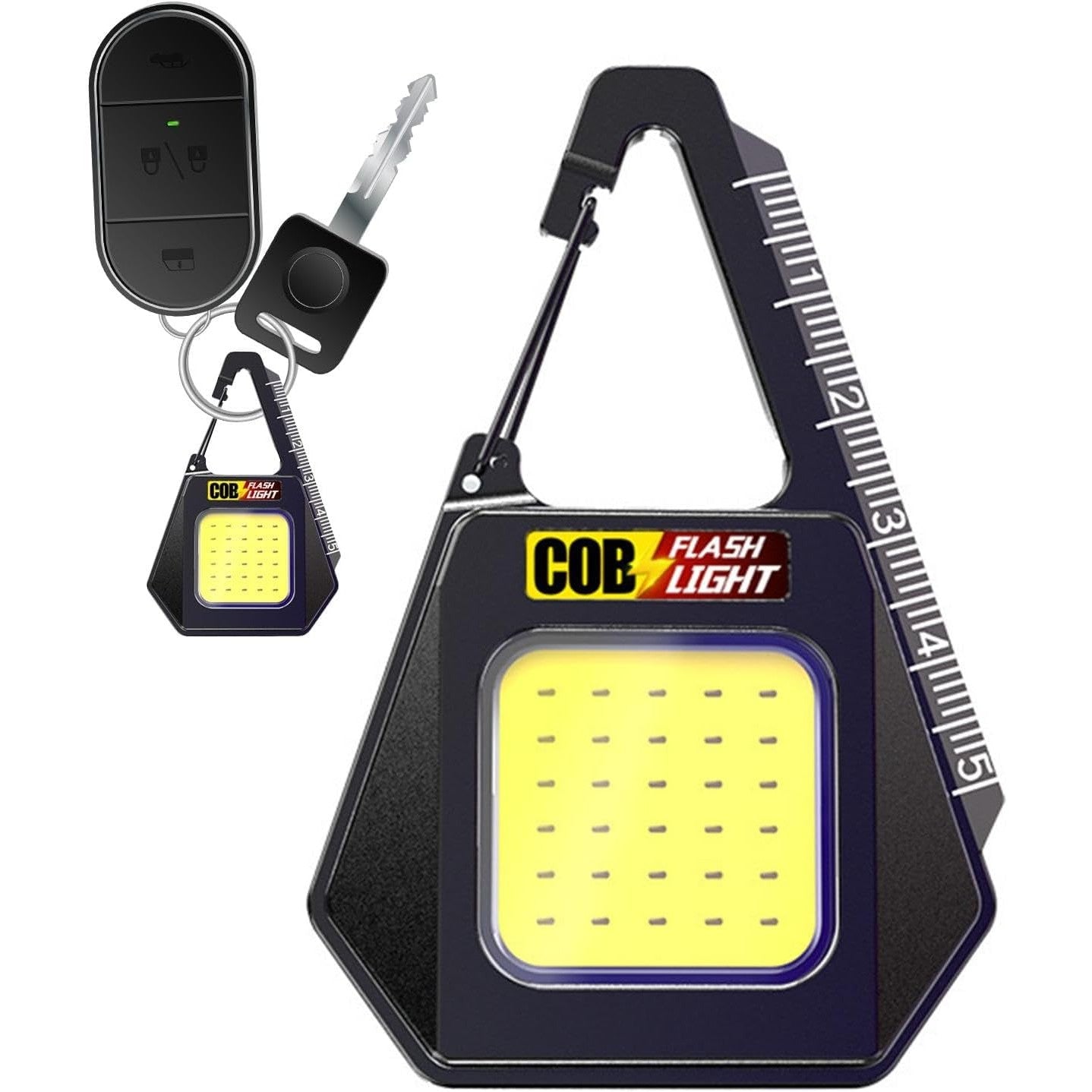 Lanternă tip breloc impermeabilă, cu încărcare USB-C și lumină COB – compactă și puternică