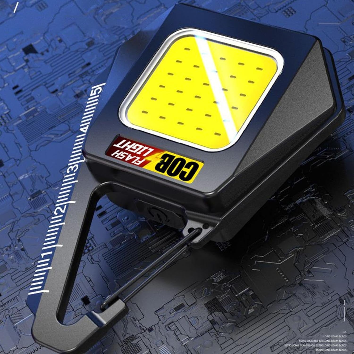 Lanternă tip breloc impermeabilă, cu încărcare USB-C și lumină COB – compactă și puternică