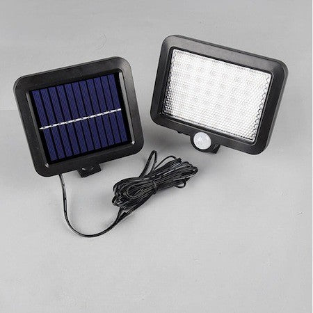 Lumină solară perete 56 LED cu senzor de mișcare – iluminare eficientă și autonomie IP65