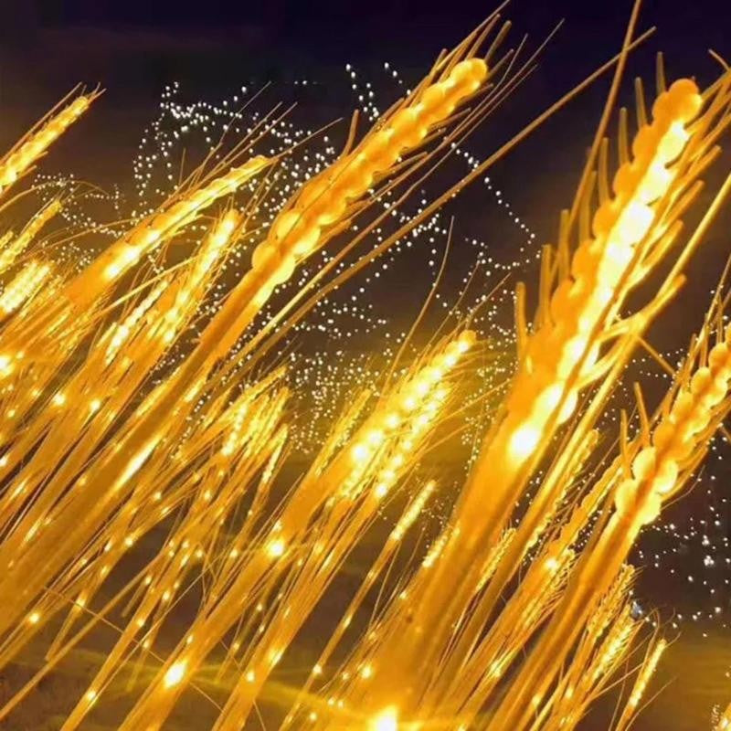 Lumină solară LED tip spic de grâu – decor elegant și eficient pentru grădina ta, înălțime 80 cm