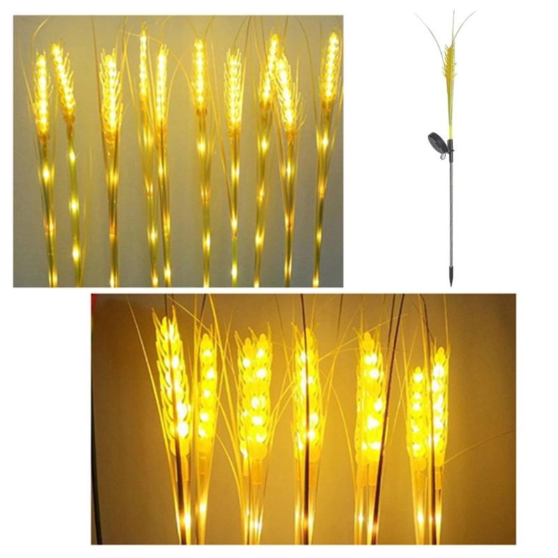 Lumină solară LED tip spic de grâu – decor elegant și eficient pentru grădina ta, înălțime 80 cm
