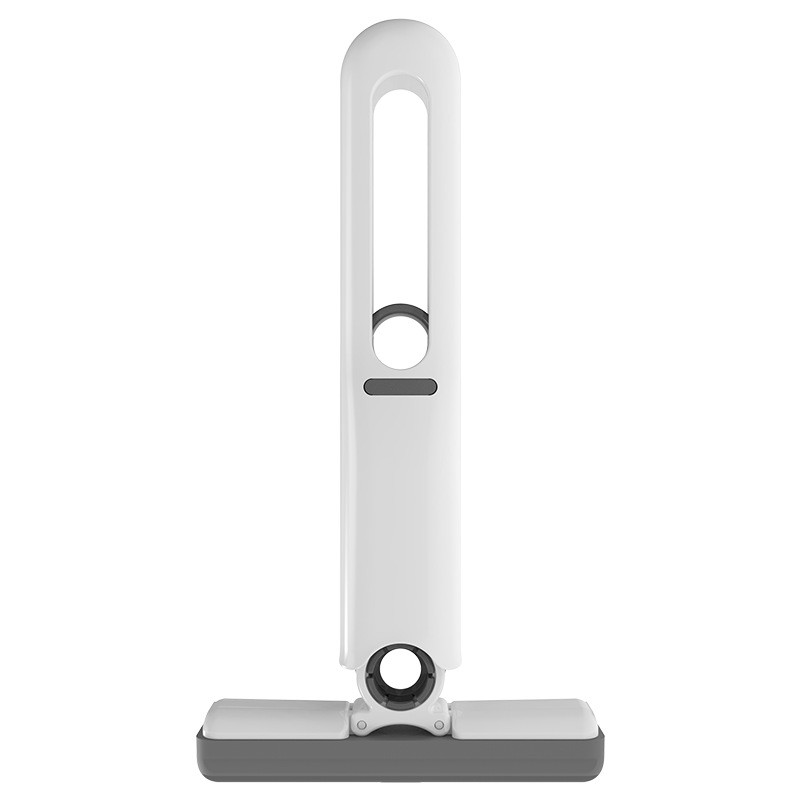 Mini Mop Portabil cu Sistem de Stoarcere si Burete Absorbant, Compact, 29.5 x 15.5 cm, Alb