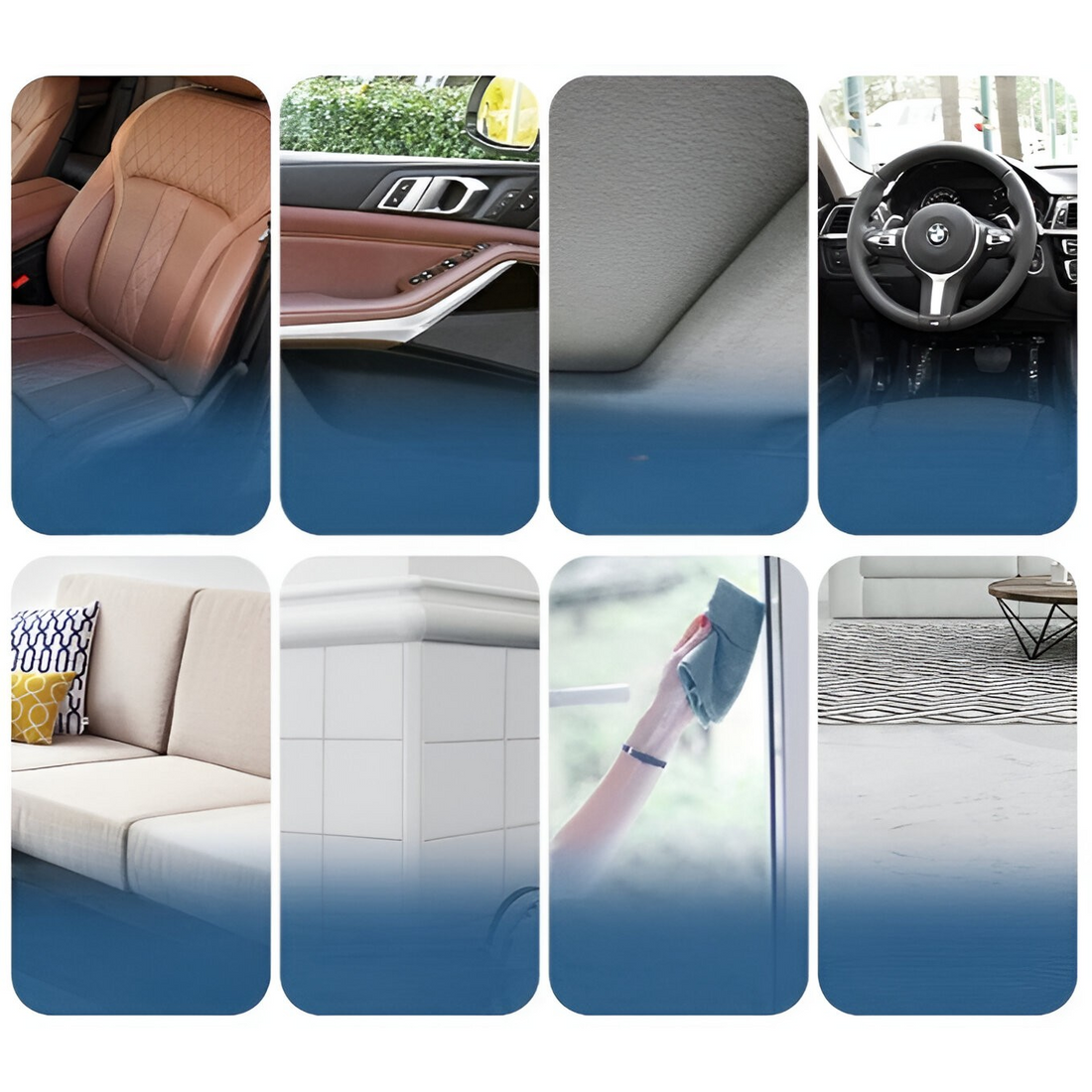 Detergent Spumă Multisuprafețe pentru Auto & Casă | Curățare, Degresare, Reîmprospătare, Protecție Anti-UV | 200 mL