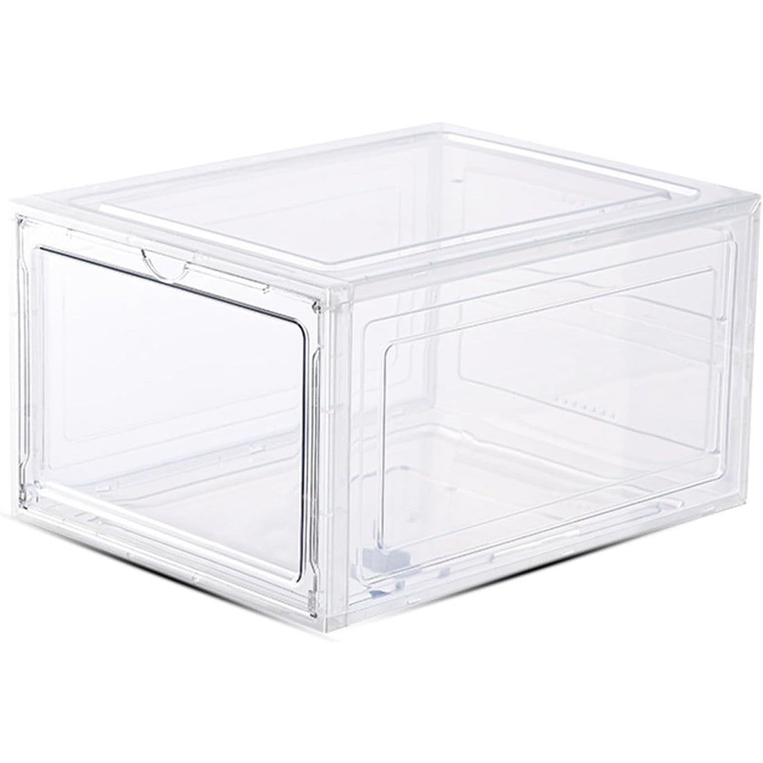 Organizator pantofi transparent cu ușă magnetică – rezistent la praf, 36x28x21 cm