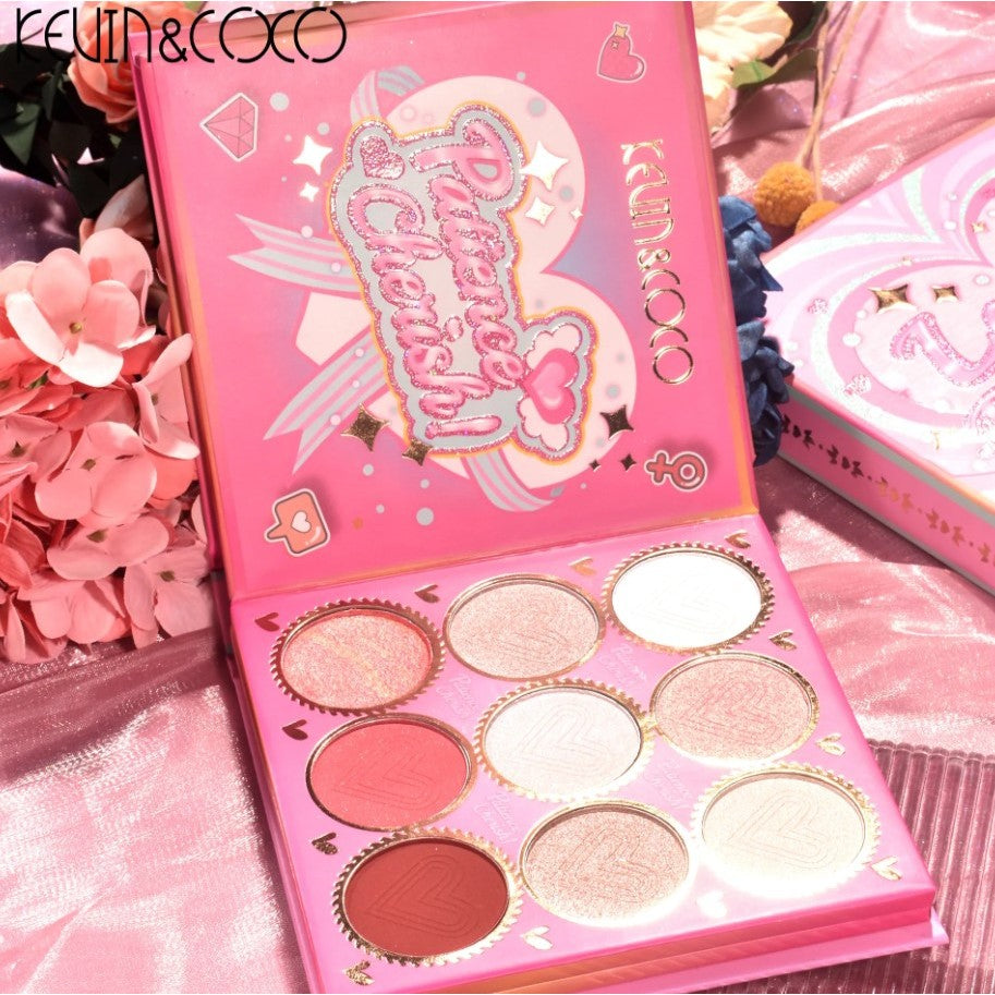 Paletă farduri pudră compactă 59 culori, 3 straturi – machiaj versatil