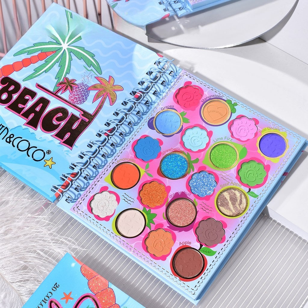 Paletă fard pleoape 20 nuanțe – Colour Fruit Party, compactă & vibrantă