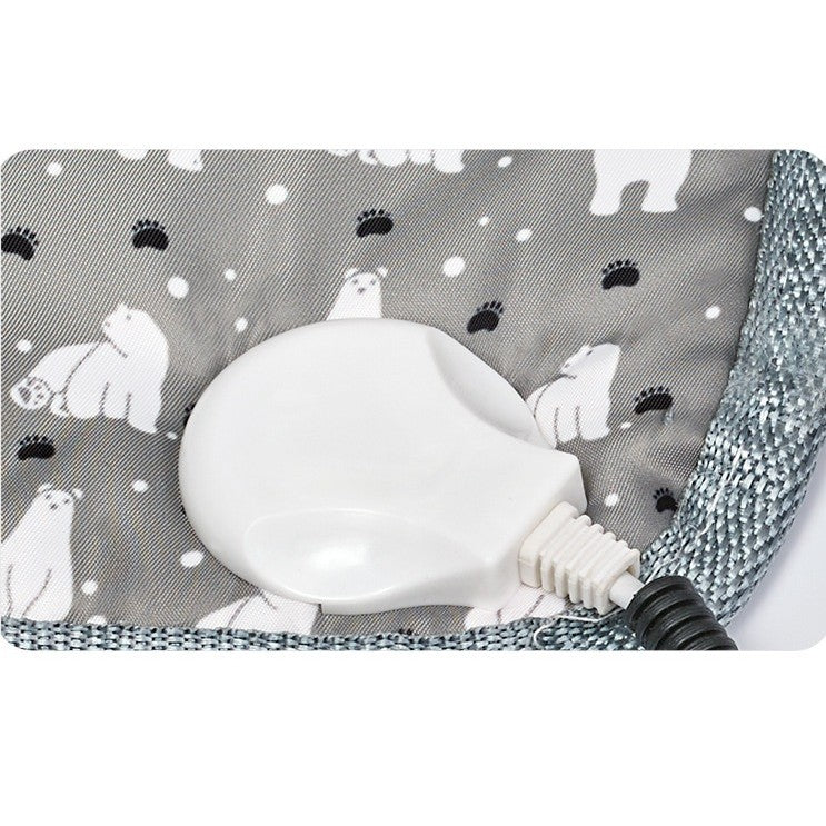 Pătură electrică pentru animale – 2 trepte de temperatură, 45x45 cm, anti-alunecare