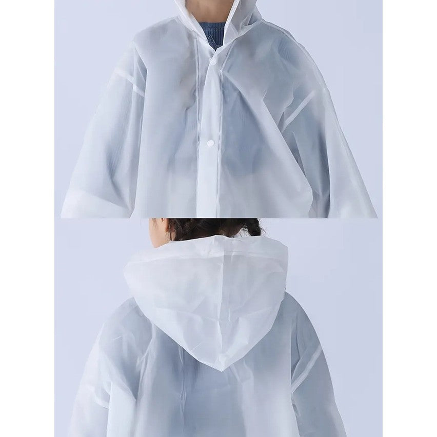 Pelerină de ploaie copii EVA 100–145 cm, galben – impermeabilă cu capse